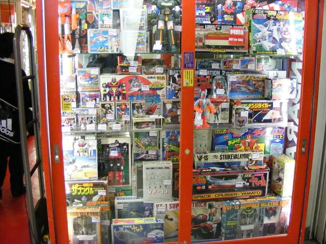 Action figures of different scales standing side by side