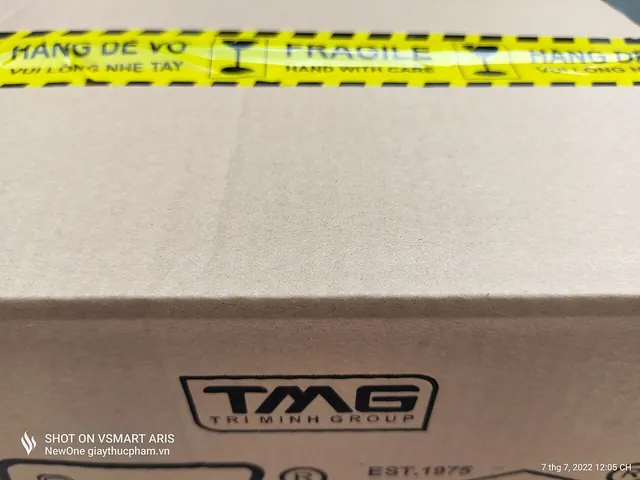Action figure box being packed with bubble wrap