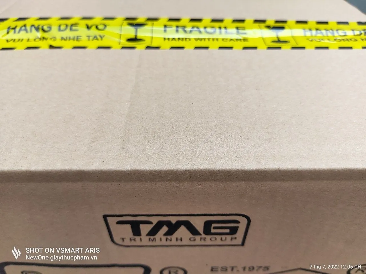 Action figure box being packed with bubble wrap